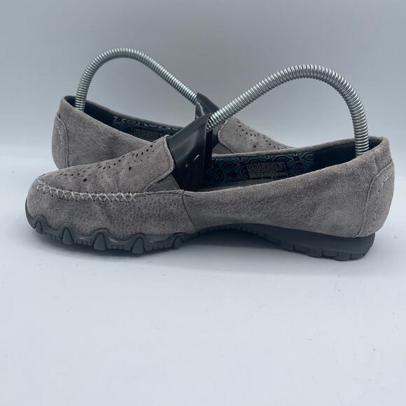 Skechers Relaxed Fit Bikers Traffic Loafers Flats Charcoal Suede Womens 7.5 - Picture 6 of 8